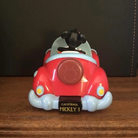Vintage Disney Mickey Mouse pull back, convertible red car. California Mickey - Picture 2 of 12